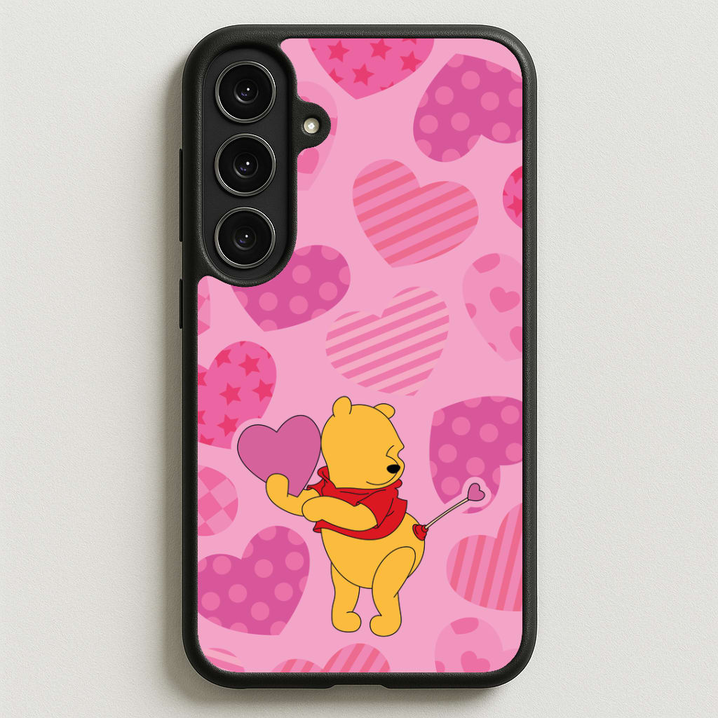 Cupid Pooh Valentine's Phone Case for Galaxy S25FE