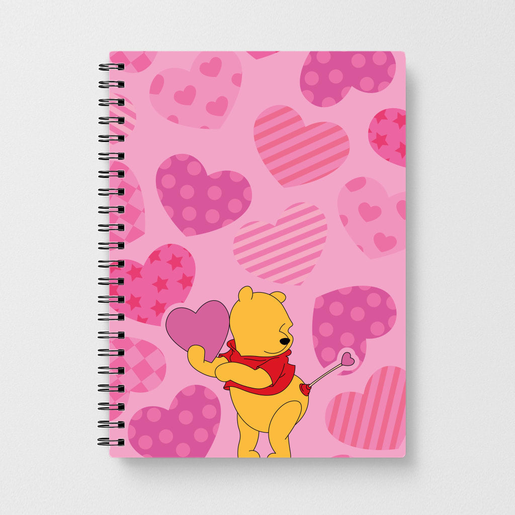 Cupid Pooh Valentine's Notebook