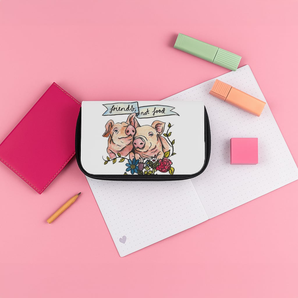 Friends Not Food - Vegan Pencil Case