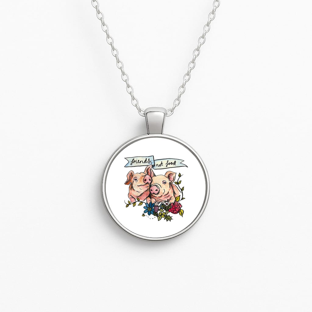 Friends Not Food - Vegan Necklace