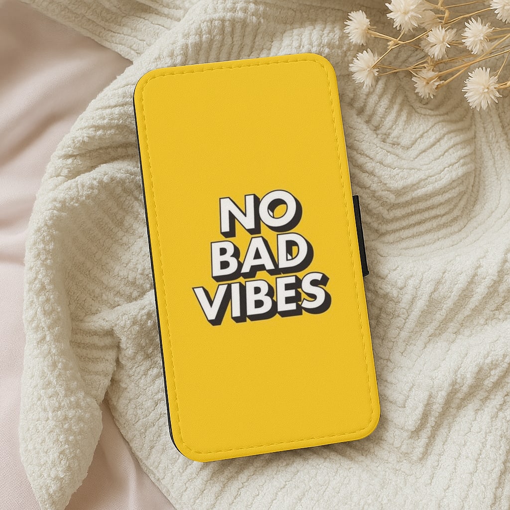 No Bad Vibes Wallet Phone Case