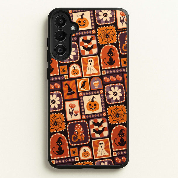 Vintage Halloween Patchwork Phone Case - Galaxy A36 / Standard