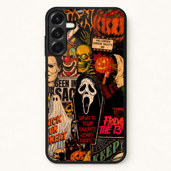Horror Movie Sticker Collage Phone Case - Galaxy A17 / Standard