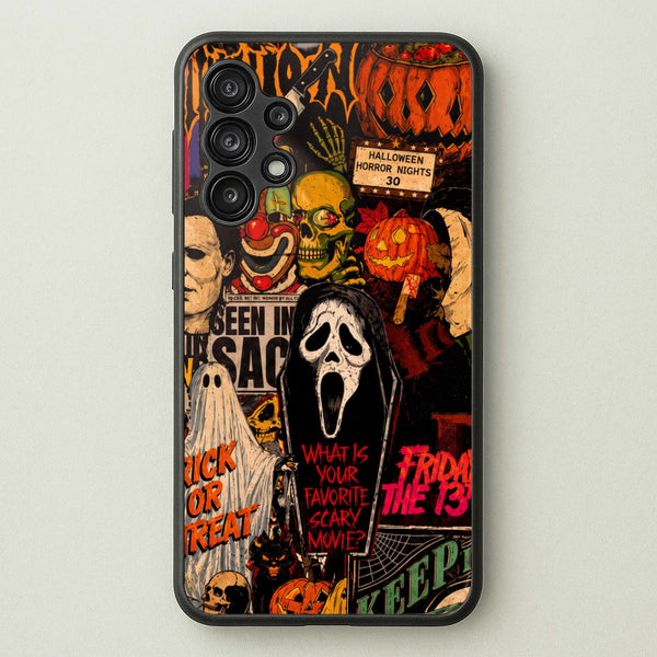 Horror Movie Sticker Collage Phone Case - Galaxy A13 / Standard