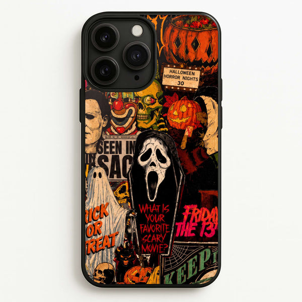 Horror Movie Sticker Collage Phone Case - iPhone 11 Pro Max / Standard