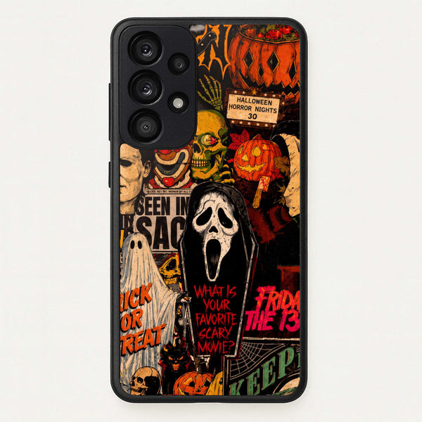 Horror Movie Sticker Collage Phone Case - Galaxy A33 / Standard