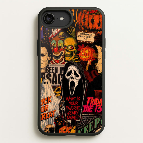 Horror Movie Sticker Collage Phone Case - iPhone 6 Plus / 7 Plus / 8 Plus / Standard