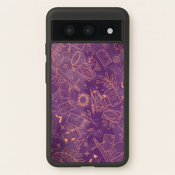 Violet Tarot Line Toss Phone Case - Google Pixel 8a / Standard