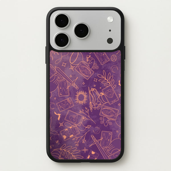Violet Tarot Line Toss Phone Case - iPhone 17 Pro Max / Standard