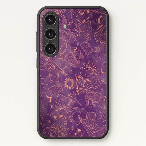 Violet Tarot Line Toss Phone Case - Galaxy S25 Plus / Standard