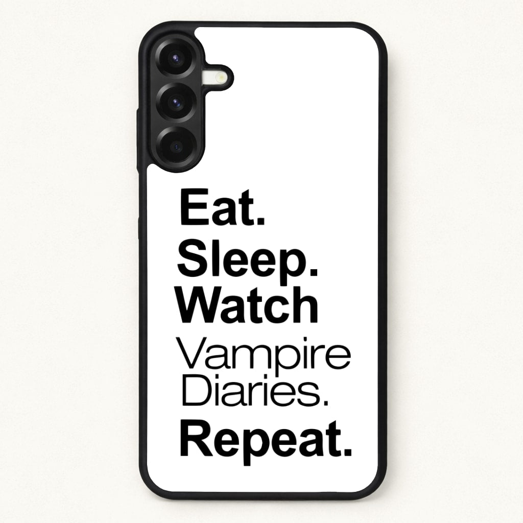 Eat Sleep Watch VPD Repeat Phone Case for Galaxy A37