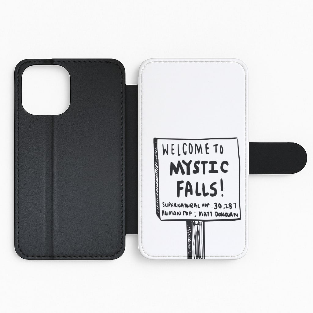 Welcome to Mystic Falls - VD Flip Phone Case