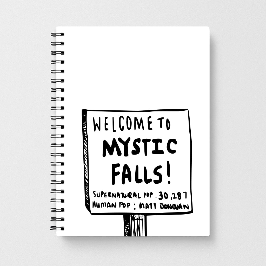 Welcome to Mystic Falls - Vampire Diaries Notebook - Fun Cases