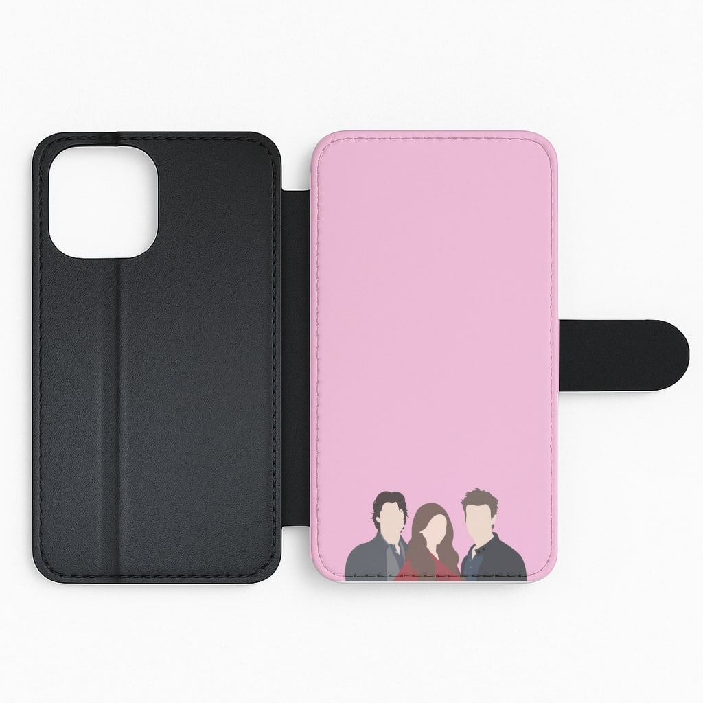 Elena, Damon And Stefan - VD Flip Phone Case