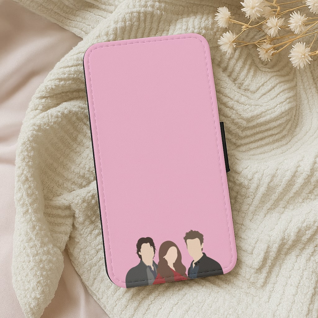 Elena, Damon And Stefan - VD Wallet Phone Case