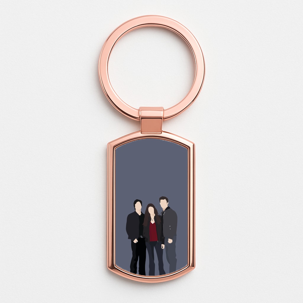 Main Characters - VD Rose Gold Keyring
