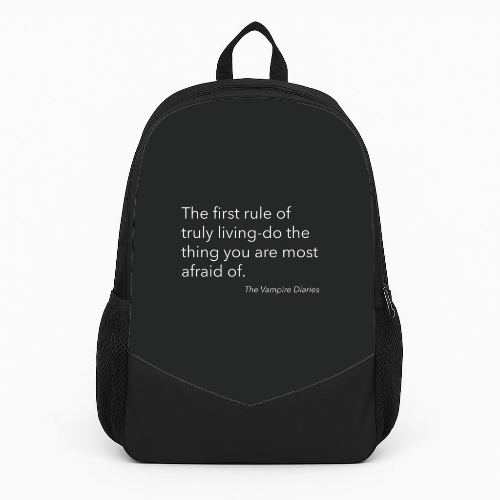 The First Rule Of Truly Living - VD Large Backpack