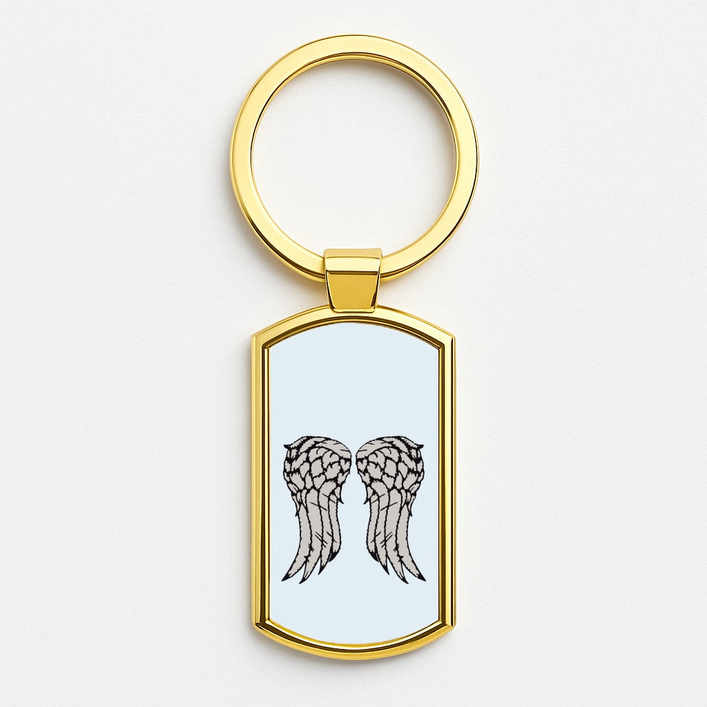 Daryl's Wings - TWD Gold Keyring