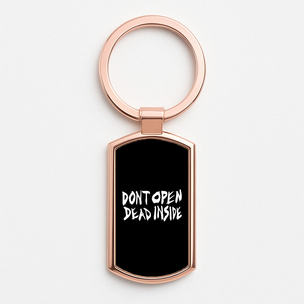 Don't Open Dead Inside - TWD Rose Gold Keyring