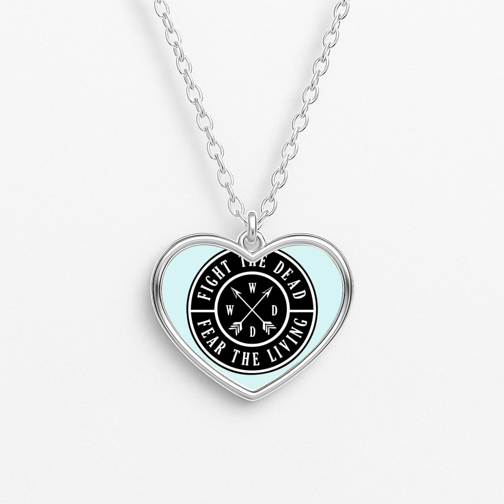 Fight The Dead, Fear The Living - TWD Heart Necklace
