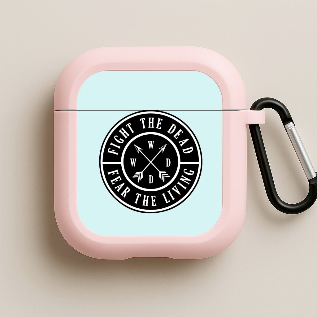 Fight The Dead, Fear The Living - TWD Pink AirPods Case