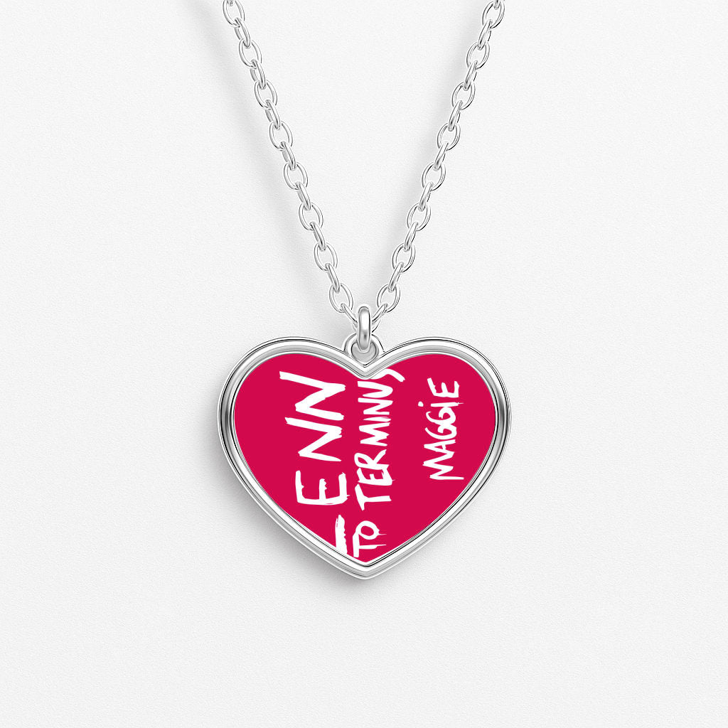 Message For Glenn - TWD Heart Necklace