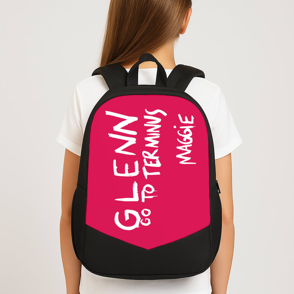 Message For Glenn - TWD Backpack