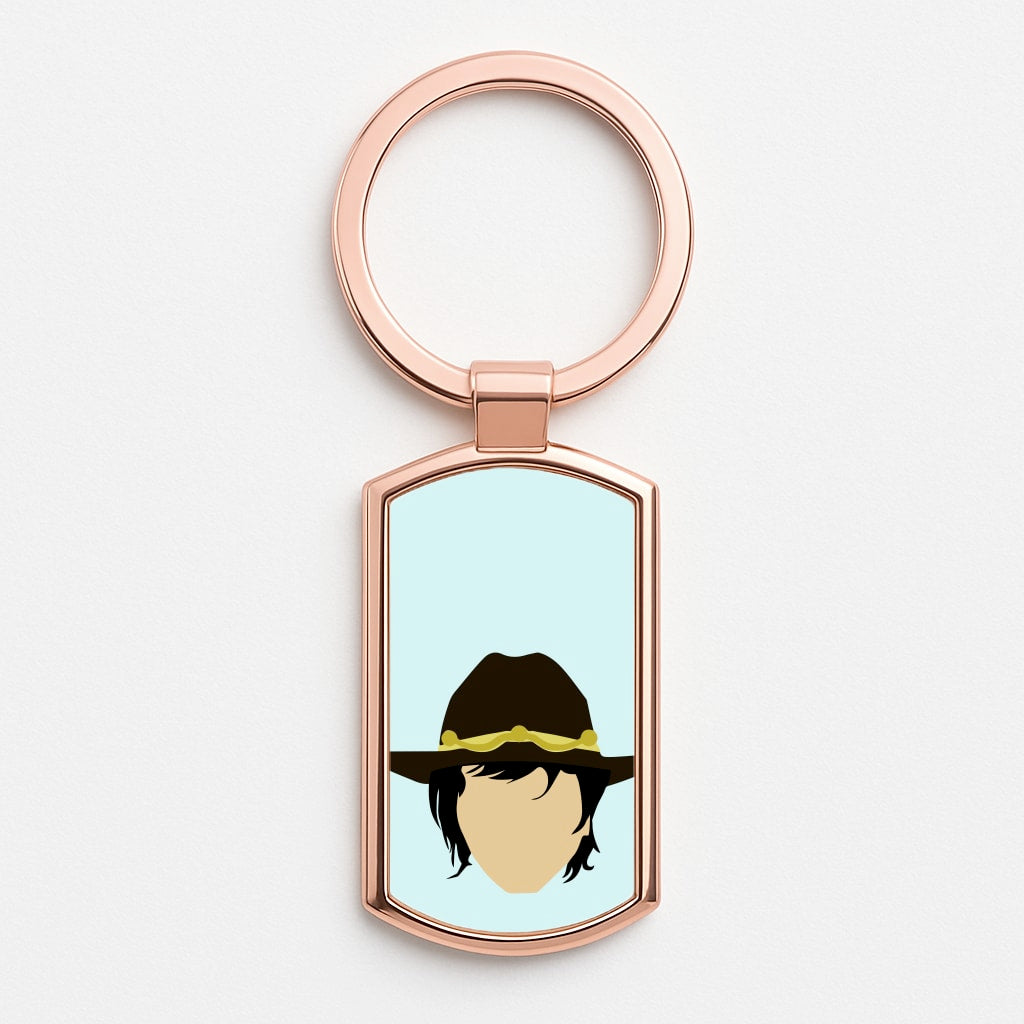 Carl Grimes - TWD Rose Gold Keyring