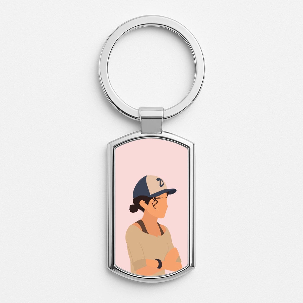 Clementine Faceless - TWD Silver Keyring