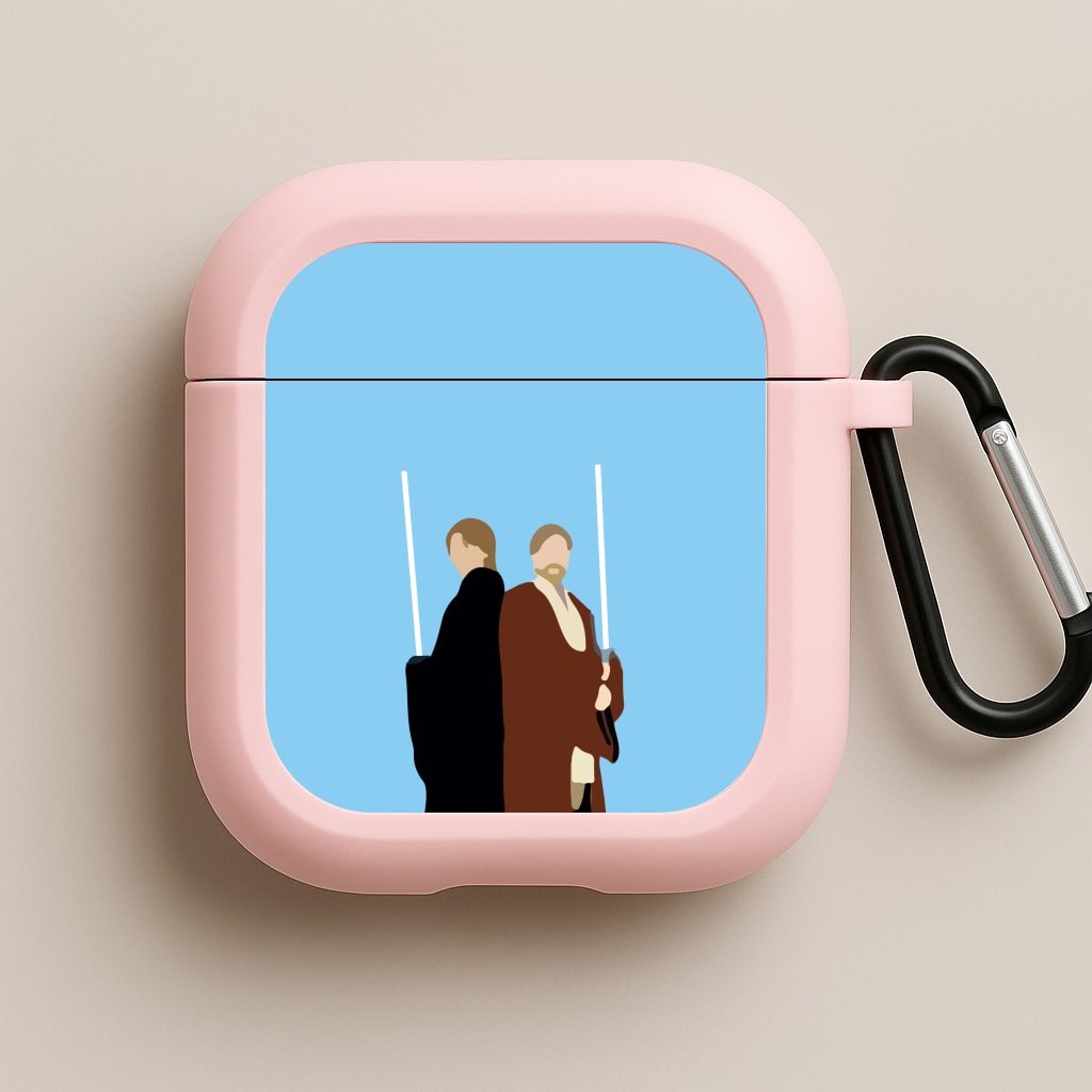 Skywalker and Kenobi Pink AirPods Case