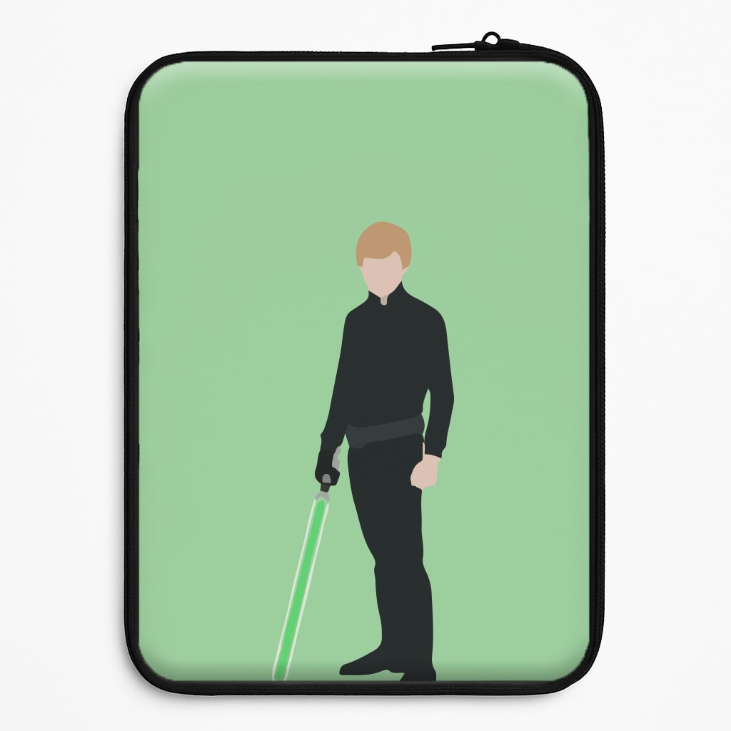 Skywalker Green Lightsaber Laptop Sleeve