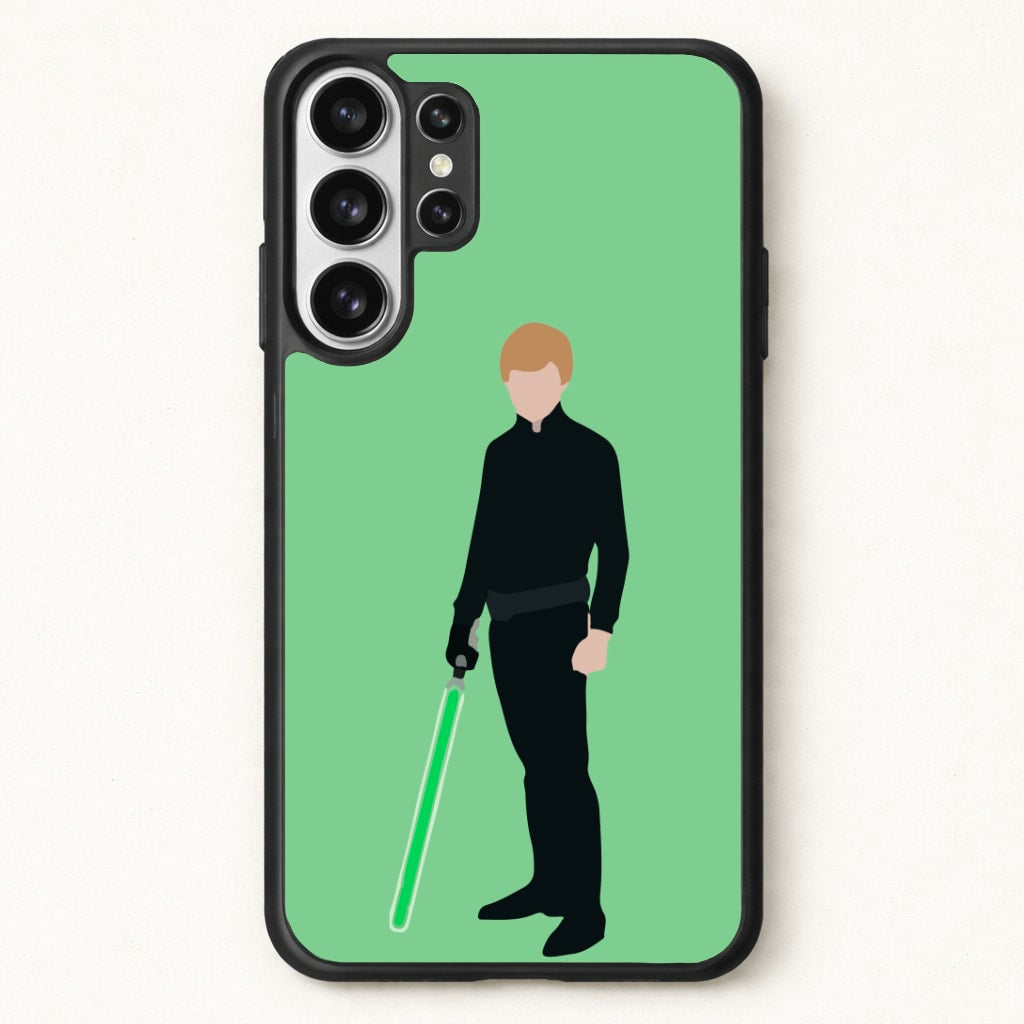 Skywalker Green Lightsaber Phone Case for Galaxy S26 Ultra