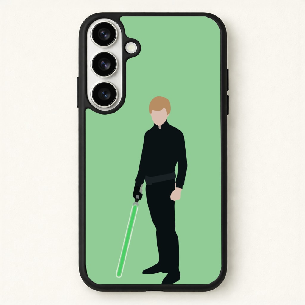 Skywalker Green Lightsaber Phone Case for Galaxy S26 Plus