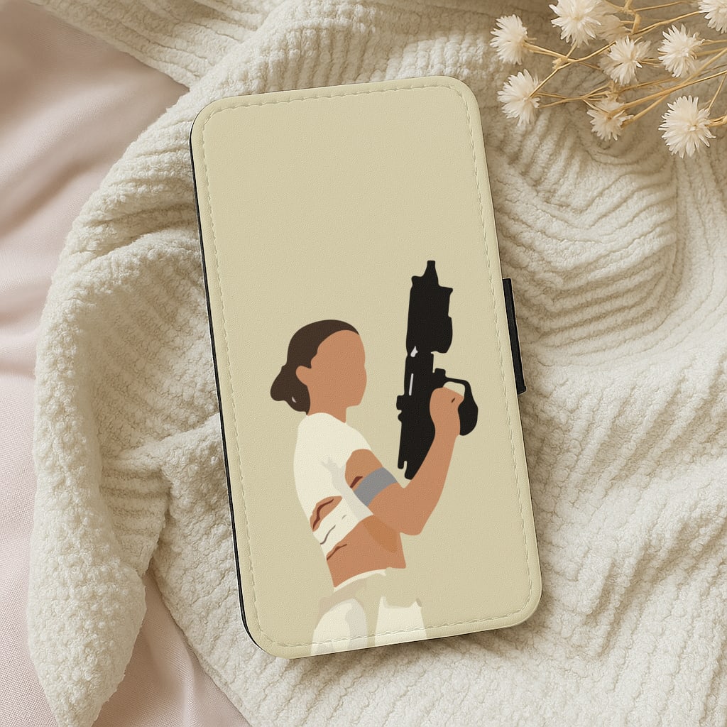 Leia With Gun Wallet Phone Case