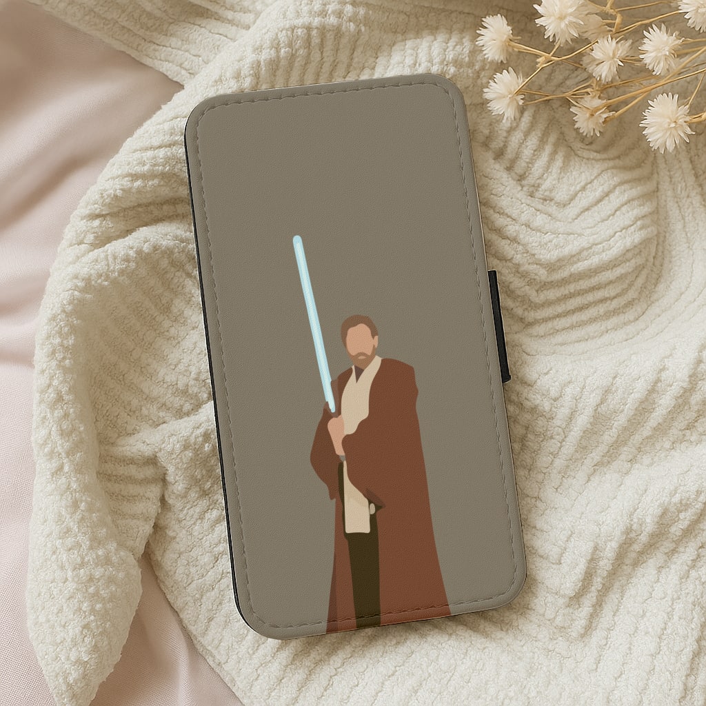 Kenobi Blue Lightsaber Wallet Phone Case