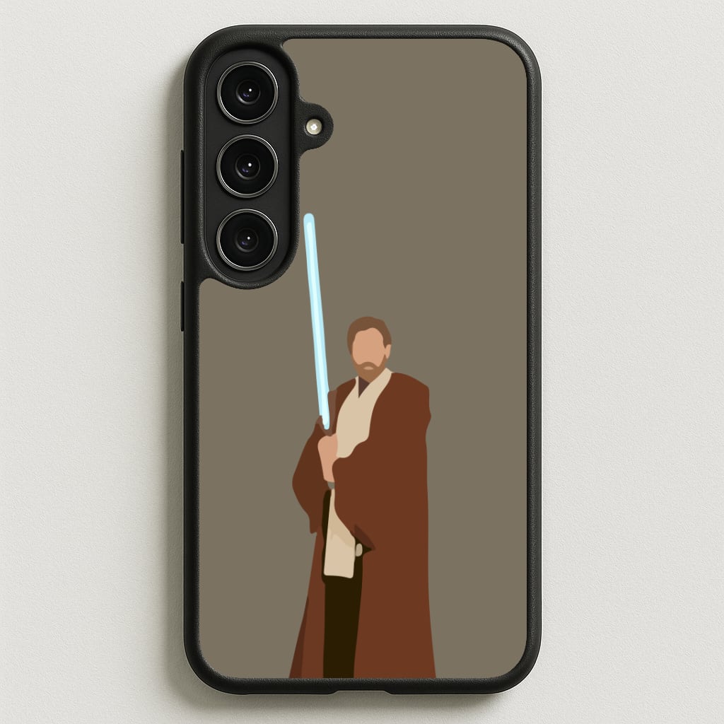 Kenobi Blue Lightsaber Phone Case for Galaxy S25FE