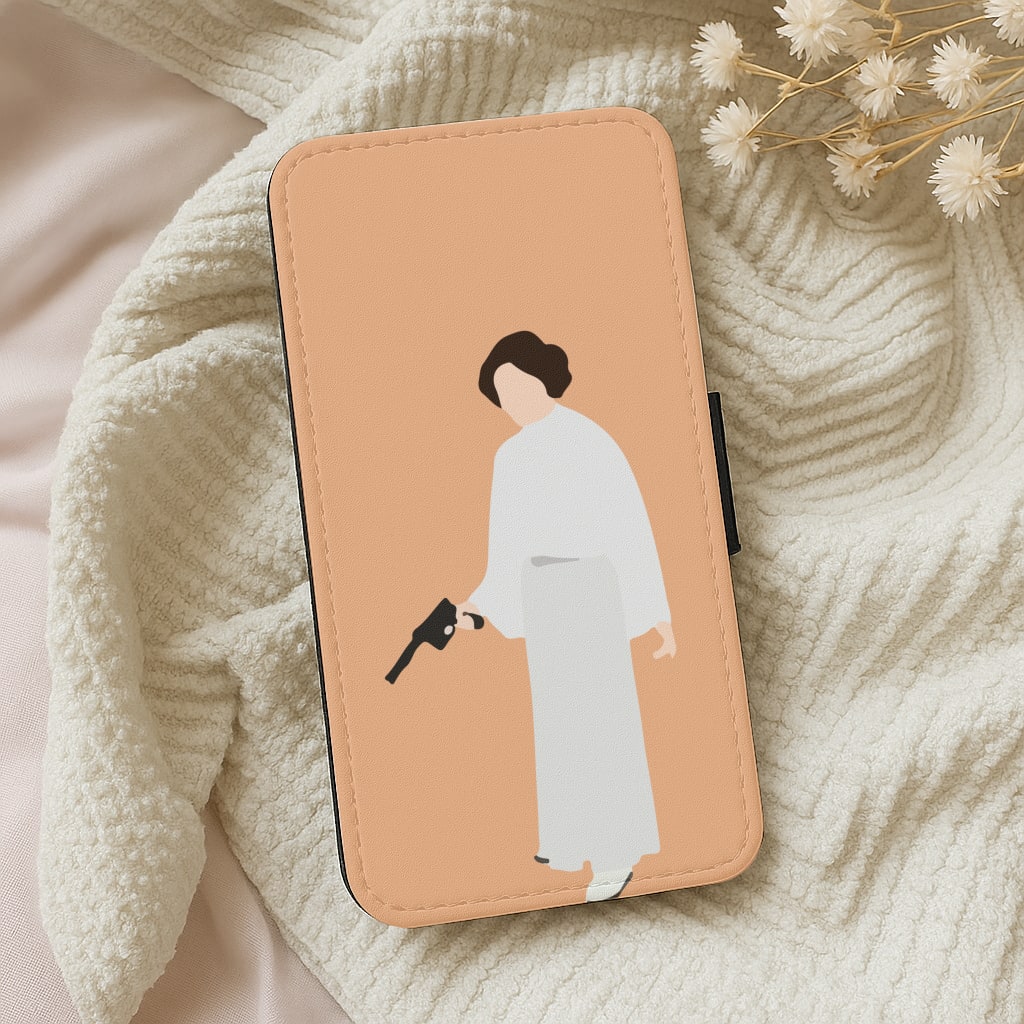 Leia Faceless With Gun Wallet Phone Case
