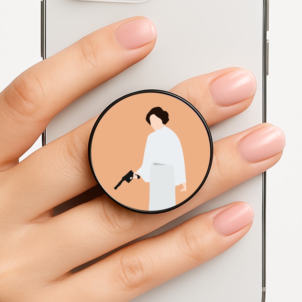 Leia Faceless With Gun Phone Grip