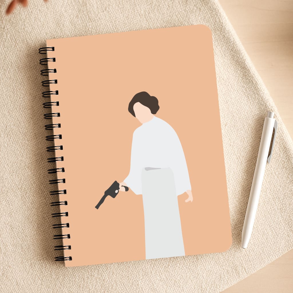 Leia Faceless With Gun Notepad