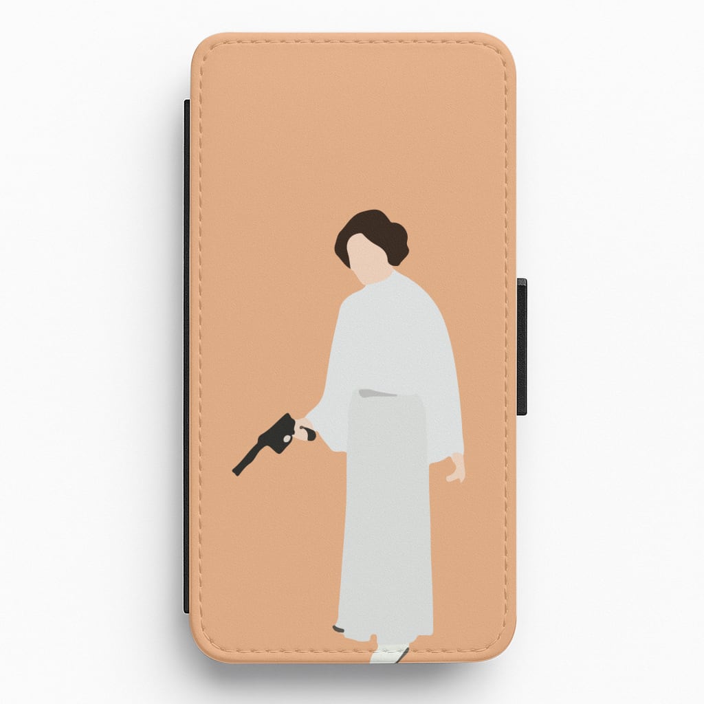 Leia Faceless With Gun Flip / Wallet Phone Case