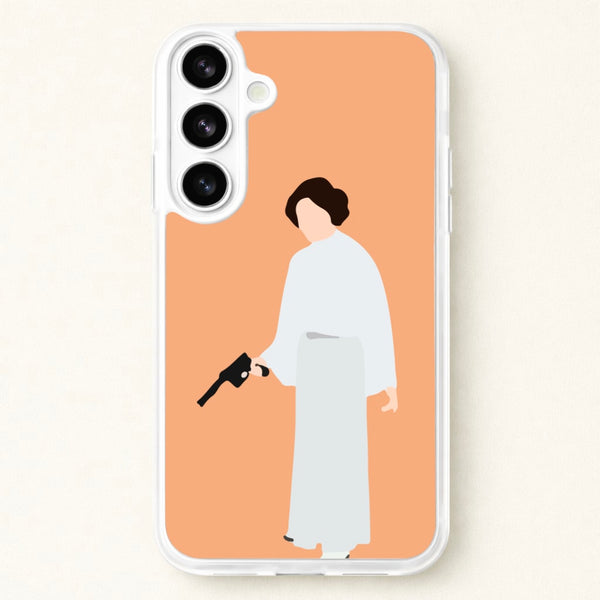 Leia Faceless With Gun Phone Case for Galaxy S26 Plus