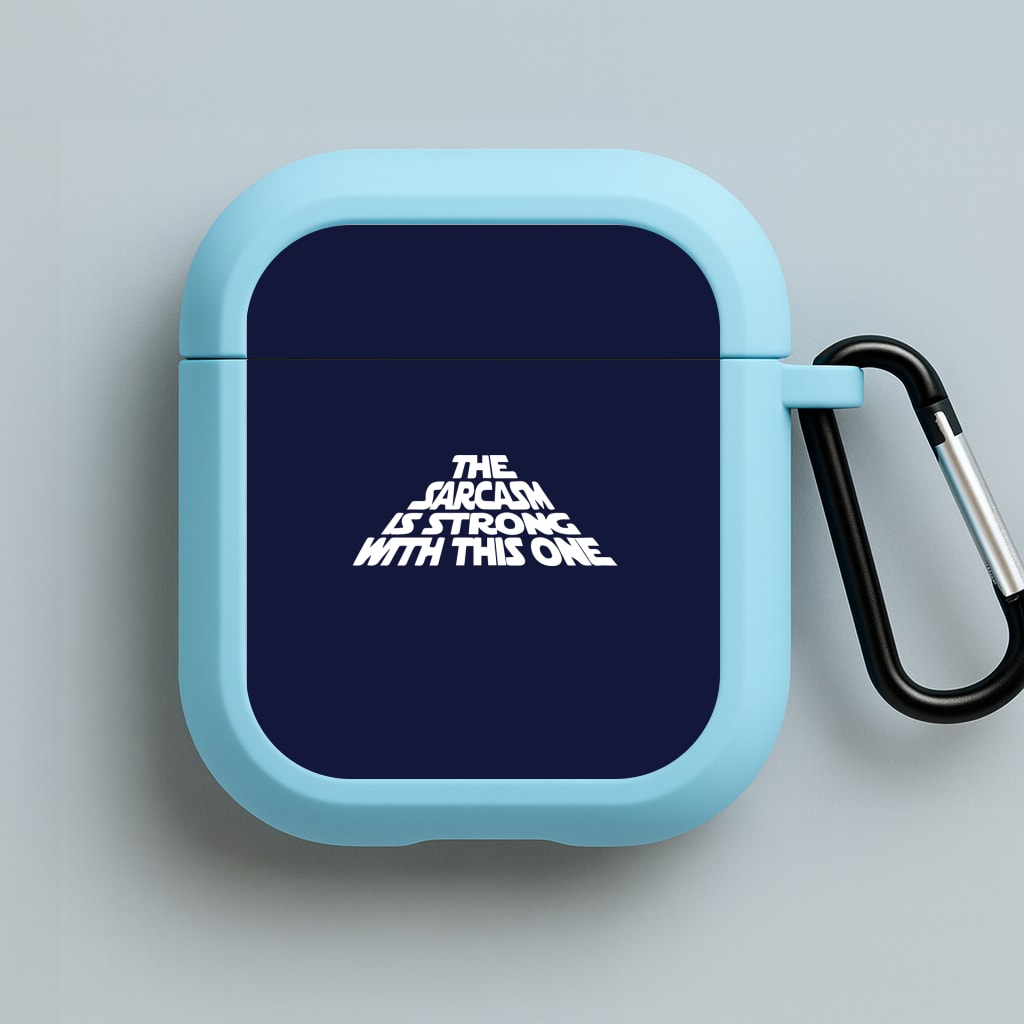 The Sarcasm Is Strong With This One Blue AirPods Case