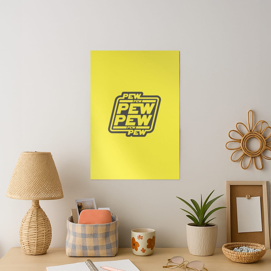 Pew Pew Art Print
