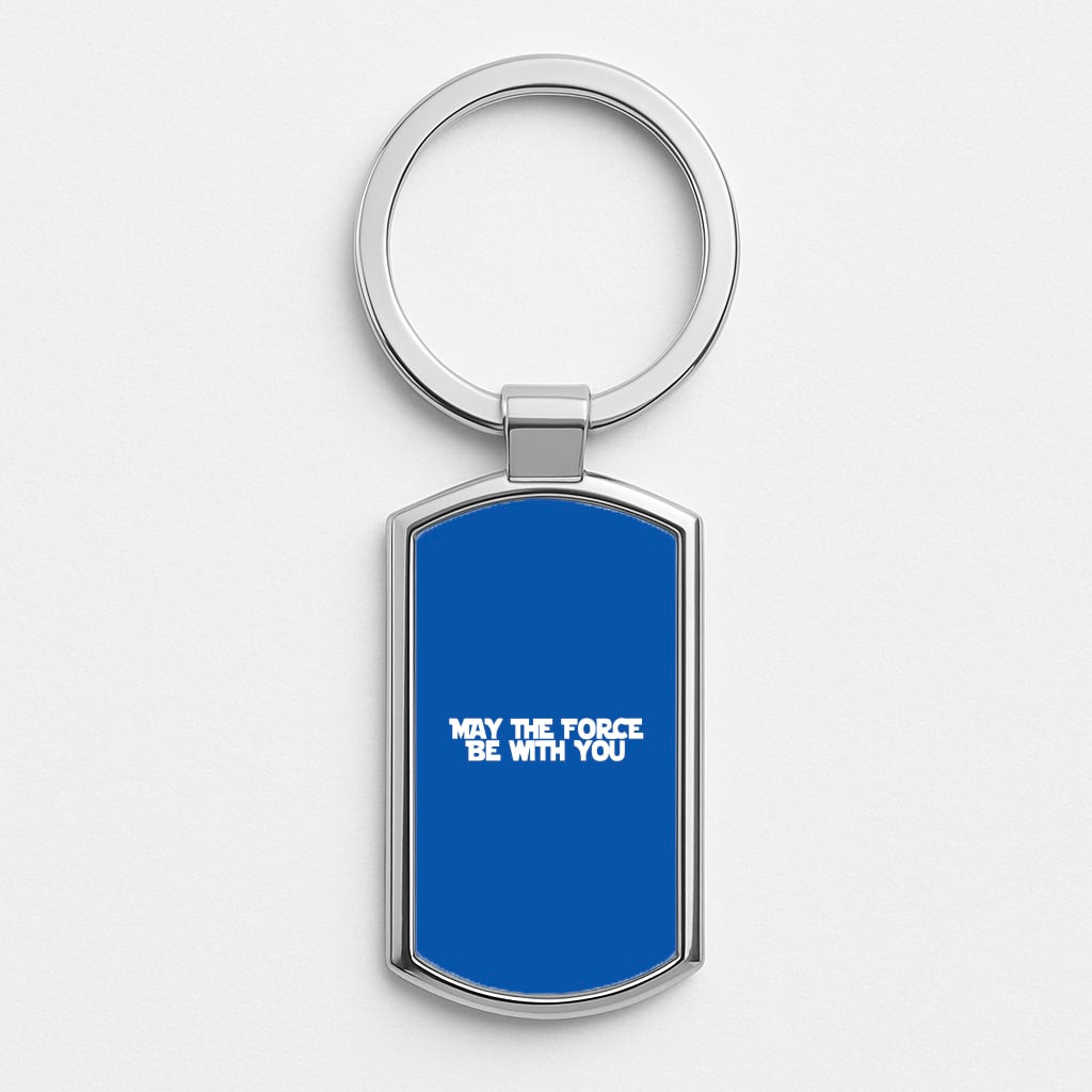 May The Force Be With You Silver Keyring