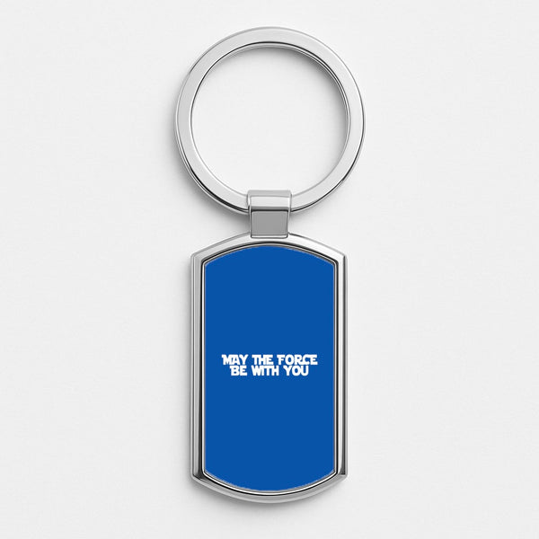 May The Force Be With You Silver Keyring