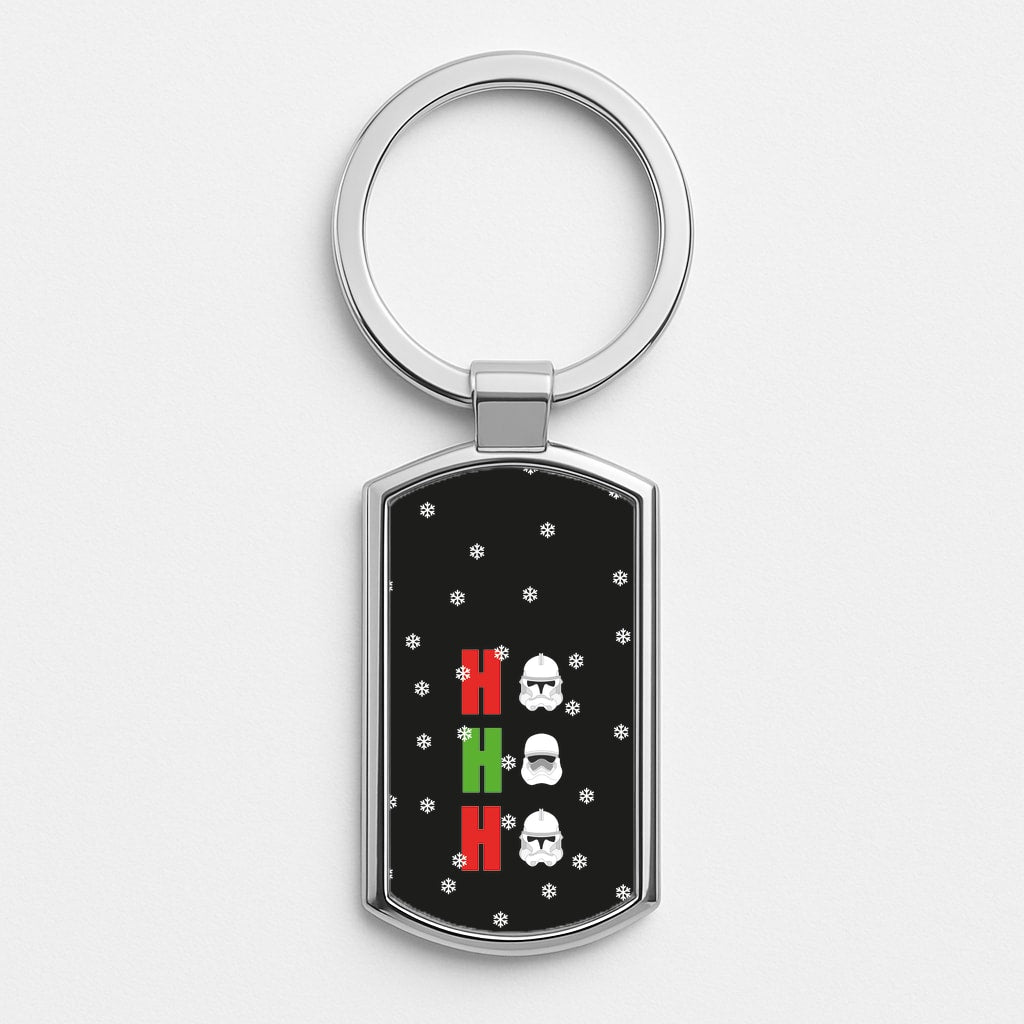 Ho Ho Ho Troopers Silver Keyring