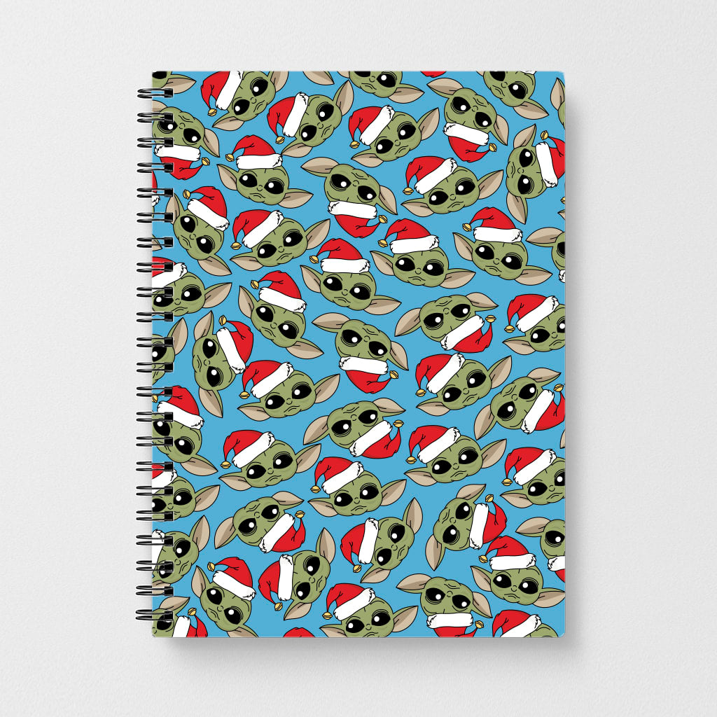 Baby Yoda Christmas Pattern Notebook