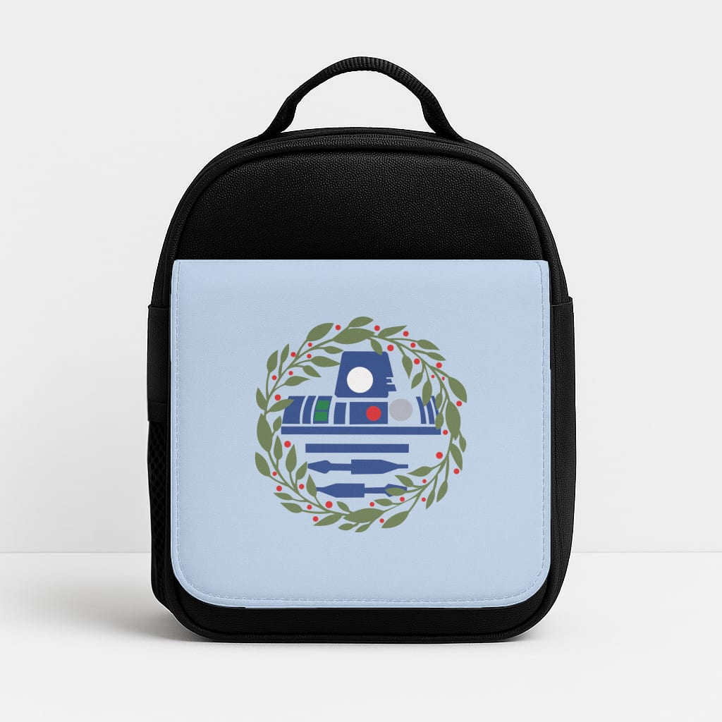 R2D2 Christmas Wreath Insulated Lunchbox