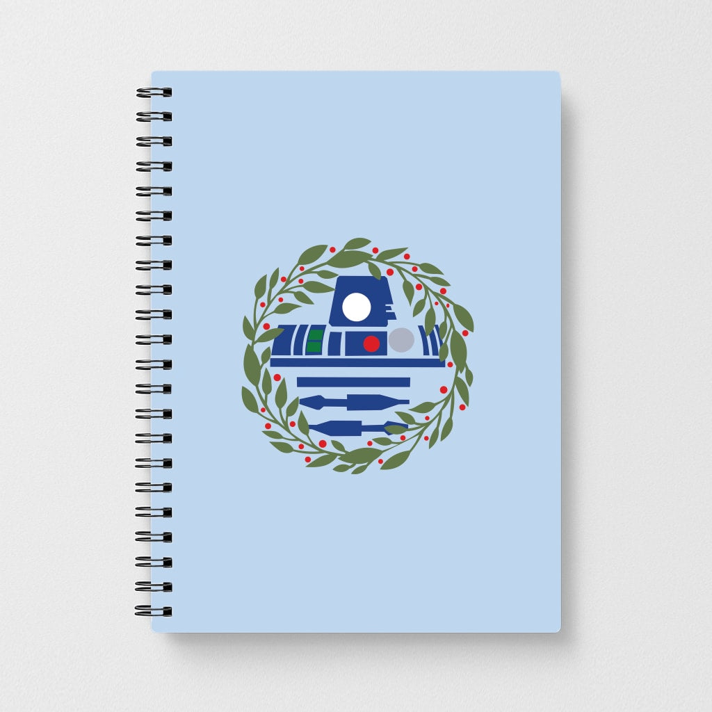 R2D2 Christmas Wreath Notebook