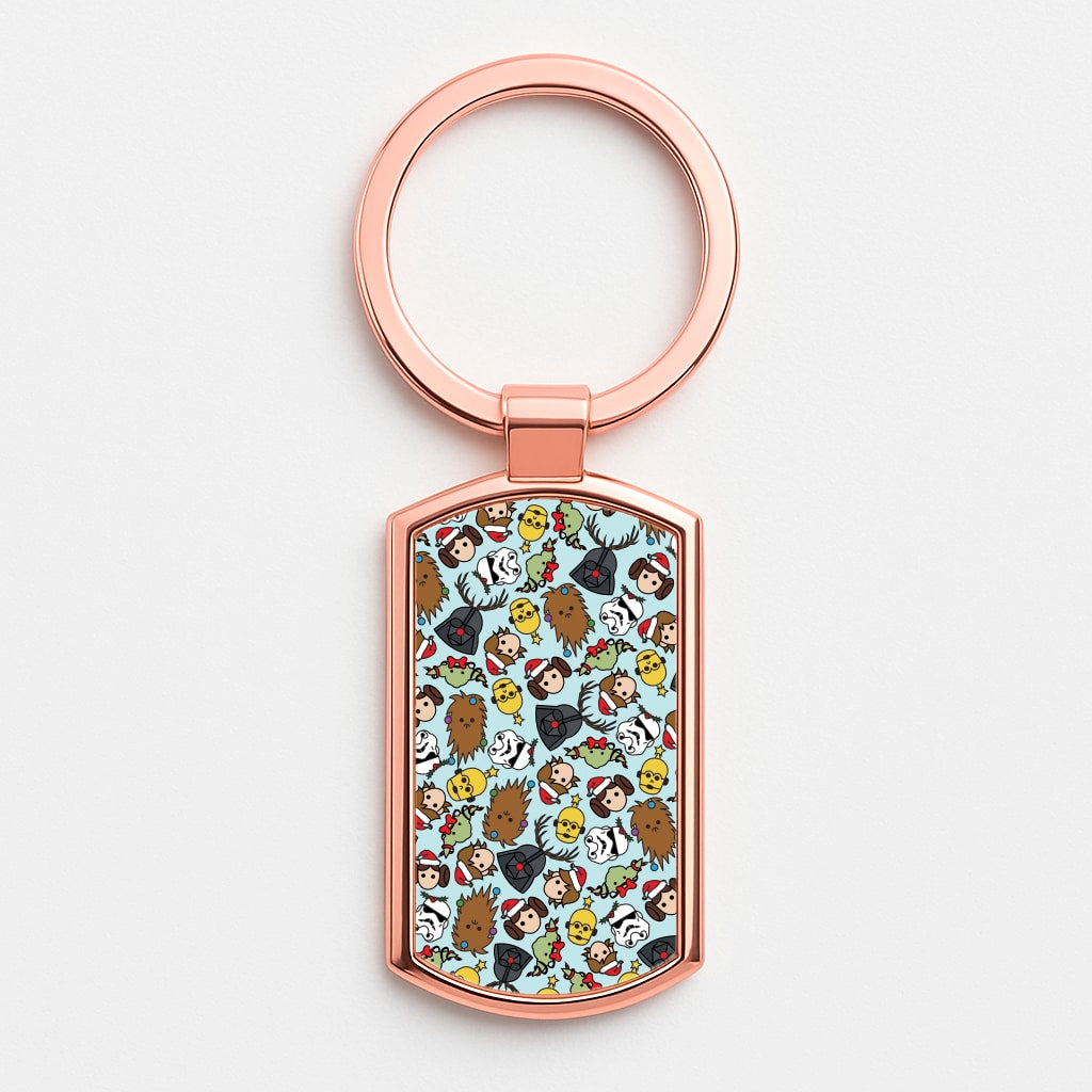 Star Wars Christmas Pattern Luxury Keyring